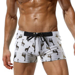 Men's Bold Prints Quick-Dry Fabric Seamless Comfort Swim Shorts & Trunks