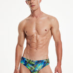 Vibrant Quick-Dry Swim Briefs for Men