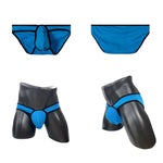 2 Pack Men's Sexy Sporty Breathable Low-Rise Seamless Sides Bikini