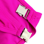 Men's Quick-Dry Odor-Control Solid Color Side Snap Swim Briefs