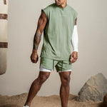 Men's Outdoor Sport Quick-Dry Breathable Double-Layer Activewear Shorts