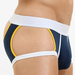 2 Pack Men's Soft Cotton Three-Hole Trunks