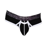 2 Pack Men's Detachable Front Pouch Durable Stretch Skin-Friendly Briefs
