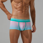 Men’s Spliced Lines Trunks in Ombre