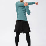Men's Zip-Up Sports Long Sleeve Shirt