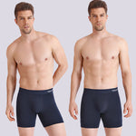 4 Pack Men's Comfortable Cotton Anti-Chafing High Elasticity Sports Boxer Briefs