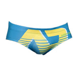2 Pack Men's Trendy Prints U-Pouch Low-Rise Skin-Friendly Swim Briefs