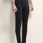 Men's Solid Color Double-Layer Bamboo Fiber Thermal Bottoms