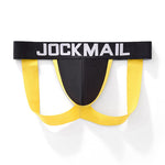 2 Pack Men's Low-Rise Sexy Ice Silk Seamless Comfort Anti-Odor Jockstrap