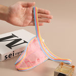 3 Pack Men's Mesh Sheer Support Pouch Strings with Cooling Comfort & Color Waistband