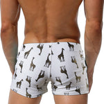 Men's Bold Prints Quick-Dry Fabric Seamless Comfort Swim Shorts & Trunks
