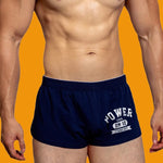 2-pack Men's DM Printed Lettering Low Waist Sexy Cotton Boxer Shorts