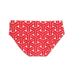 Men's 3D Pouch Printed Fitness Swim Briefs