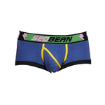 2 Pack Men's Cotton Sport Trunks with U-Pouch & Color-Block Design
