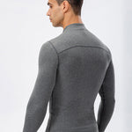 High Stretch Tight Sports Collar Long Sleeves for Men