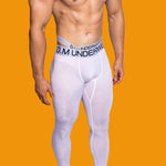 Men's Low-Rise Breathable Silk-Like Semi-Transparent Tights