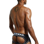 2 Pack Men's Workout Ready Color-Block Sporty Cut Odor-Control Jockstraps
