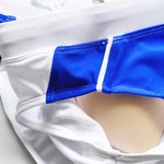 Men's Seamless Comfort Color-Blocked Quick-Dry Swim Briefs