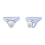 4 Pack Men's Low-Rise Breathable Mesh Lightweight Sexy Thongs