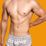 2 Pack Men's Loose Aloha Cotton Plaid Home Pants