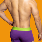 2 Pack Men's Mesh Transparent Open-Cut Cotton Mesh Trunks