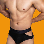 2 Pack Men's Low-Rise Sexy Side-Opening Briefs