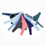 4 Pack Men's Low-Rise Breathable Mesh Lightweight Sexy Thongs