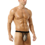 3 Pack Men's Mesh Breathable Supportive Pouch Lightweight Thongs