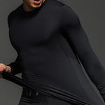 Mens Super Elastic Sport Gym Quick-drying Tops