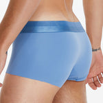 3 Pack Men's  Ice Silk Solid Color Breathable Antibacterial Trunks