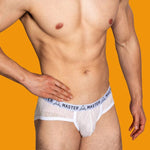 2 Pack Men's Low-Rise Sexy Lace U-Pouch Briefs