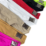 Men's Quick-Dry Odor-Control Solid Color Side Snap Swim Briefs