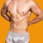 2 Pack Men's Loose Aloha Cotton Plaid Home Pants