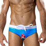 Men's Low-Rise Stylish Animal Print Swim Briefs