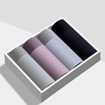 2 Pack Men's Seamless Comfort Stretch Fabric Breathable Modern Fit Solid Color Trunks