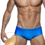 Men's Anti-Odor Sporty Cut Solid Color Swim Briefs