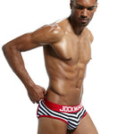 2 Pack Men's Sexy Cheeky Ultra-Soft Cotton Low-Rise & Revealing Supportive Jockstraps
