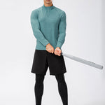Men's Zip-Up Sports Long Sleeve Shirt