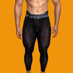 Men's Low-Rise Breathable Silk-Like Semi-Transparent Tights