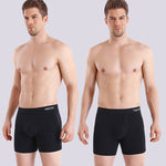 4 Pack Men's Comfortable Cotton Anti-Chafing High Elasticity Sports Boxer Briefs