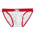 Men's Dual-Tone Swim Briefs with Removable Padding