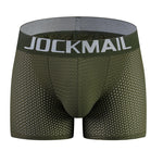 Sponge Cushion Mesh Buttock Boxer Briefs