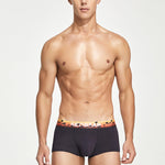 Men's Spliced Waistband U-Pouch Trunks