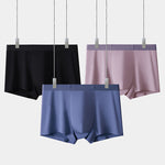 2 Pack Men's Seamless Comfort Stretch Fabric Breathable Modern Fit Solid Color Trunks