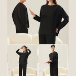 Men's Seamless Comfort Snug-Fit Second-Skin Solid Color Lounge & Sleepwear