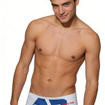 2 Pack Men's Trendy Prints U-Pouch Low-Rise Skin-Friendly Swim Briefs