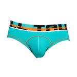 2 Pack Men's Sporty Cut Odor-Control Day-Long Comfort Snug Fit Briefs