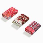 Men's Ice Silk Sexy Breathable Printed Boxers Briefs