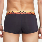 Men's Spliced Waistband U-Pouch Trunks