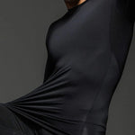 Mens Super Elastic Sport Gym Quick-drying Tops